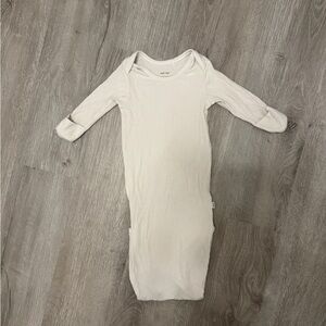 Little Sleepies Heather Oatmeal Newborn Sleep Gown